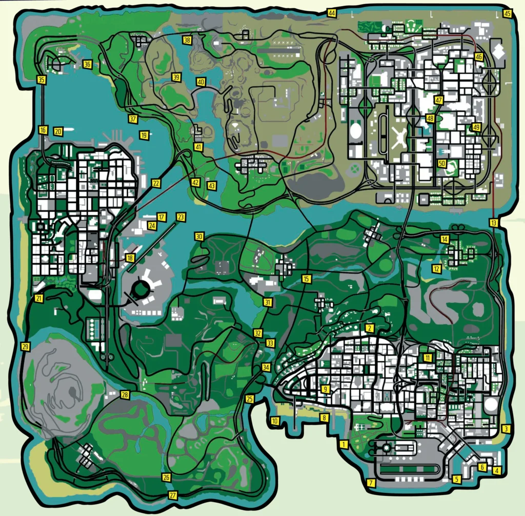 Gta mzansi map